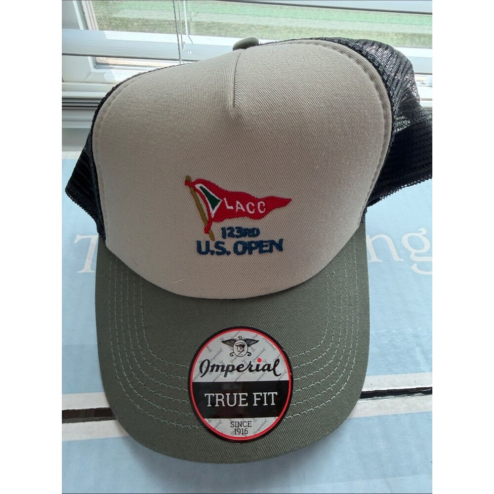 LACC U.S. Open Trucker Cap – Olive/Beige